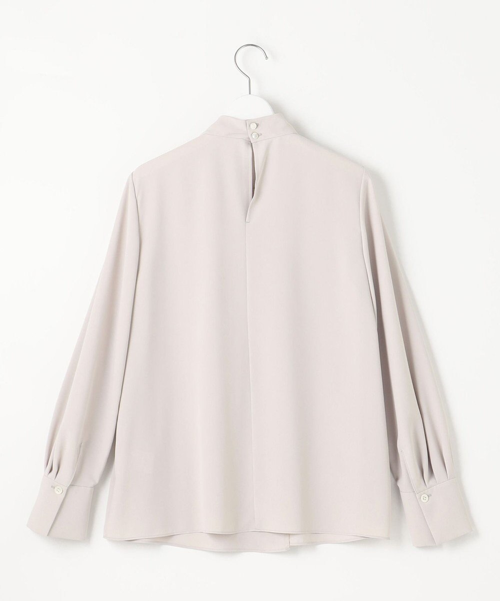 自由区 【洗える】ライトサテン ブラウス 