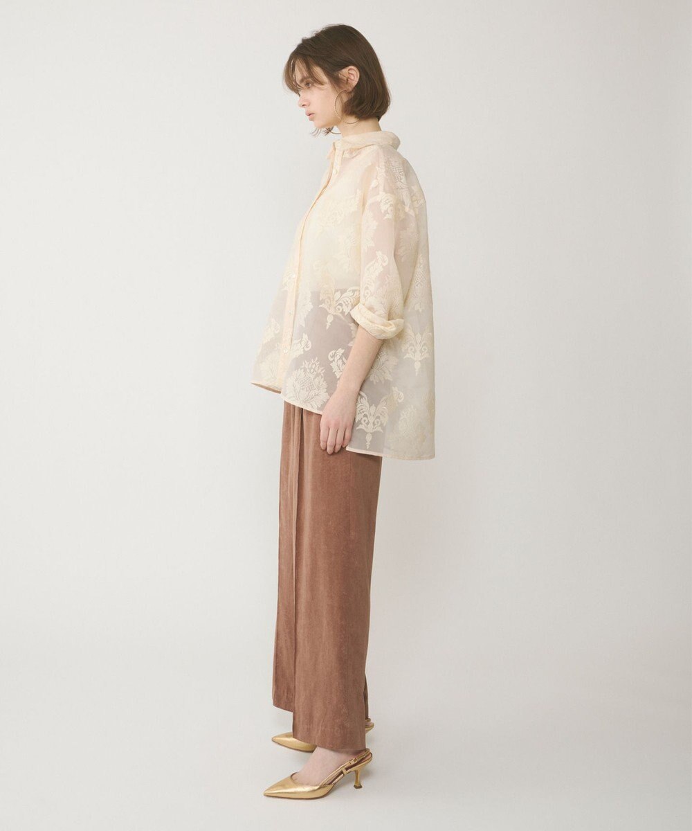 GRACE CONTINENTAL オーナメントオーバーシャツ 