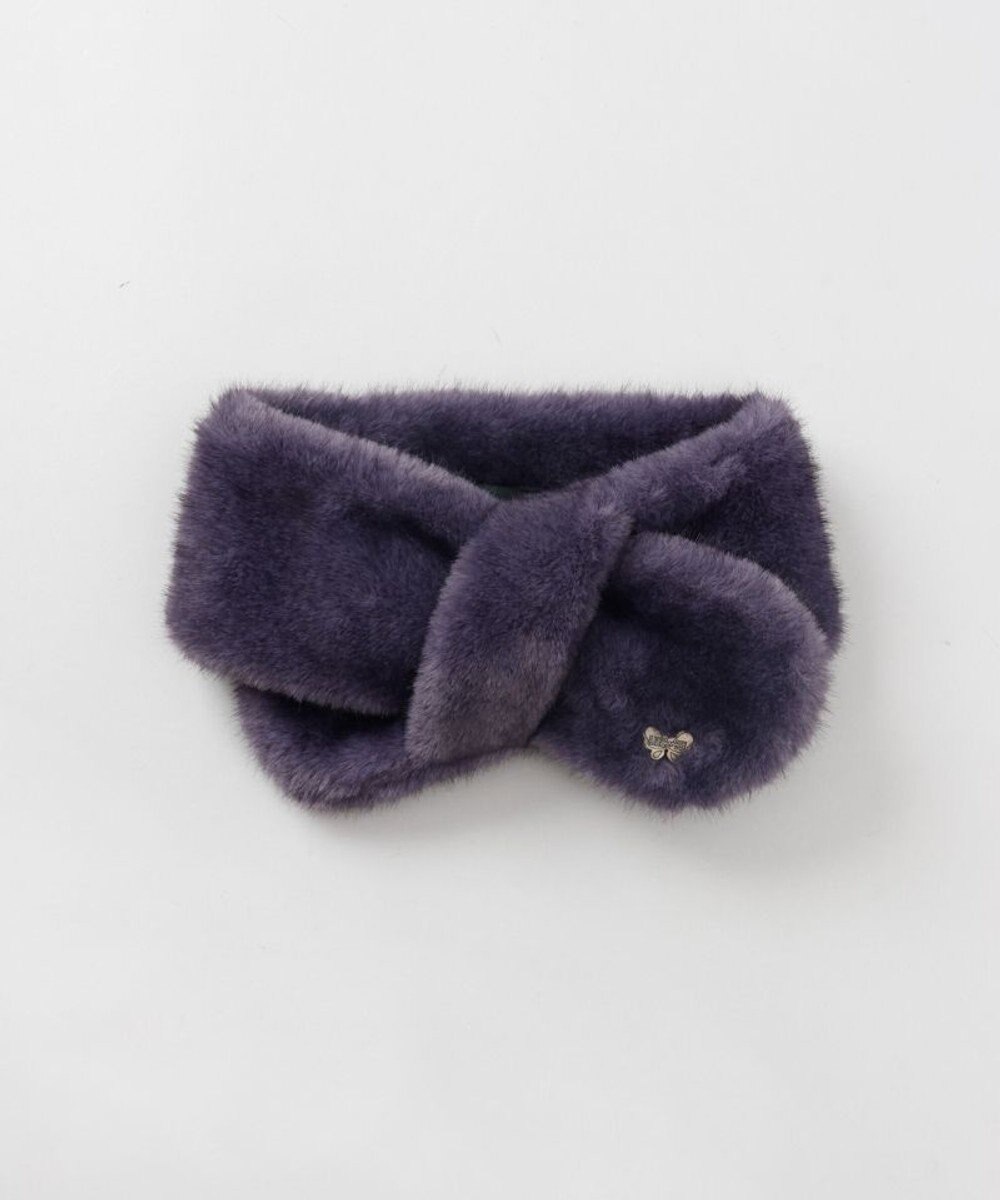 AURORA 【 ANNA SUI（アナ スイ）】エコファー差込みマフラ－ 