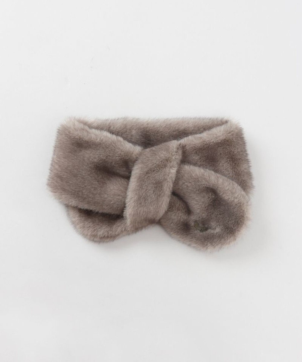 AURORA 【 ANNA SUI（アナ スイ）】エコファー差込みマフラ－ 