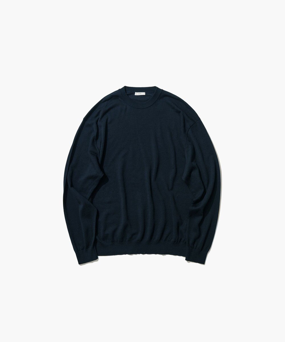 ATON NUBUCK SILK COTTON | クルーネックセーター - UNISEX 