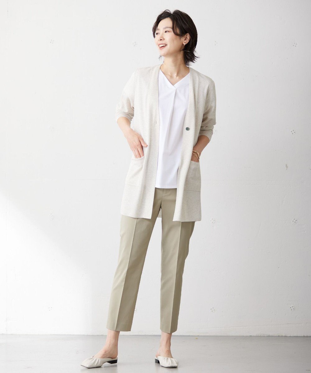 J.PRESS LADIES 【WEB限定カラーあり・吸水速乾・イージーケア】ブロッキングジャージー カットソー 