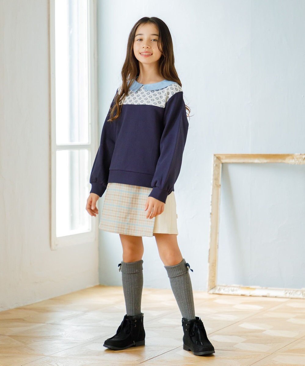 組曲 KIDS 【150-160㎝】レース トレーナー 