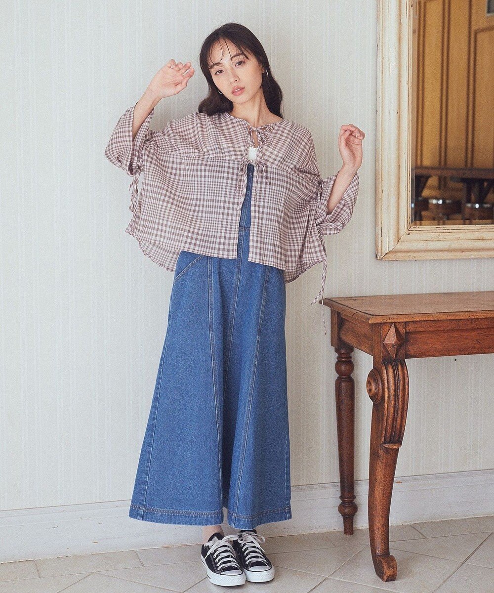 earth music&ecology ワッシャードロスト羽織りシャツ 