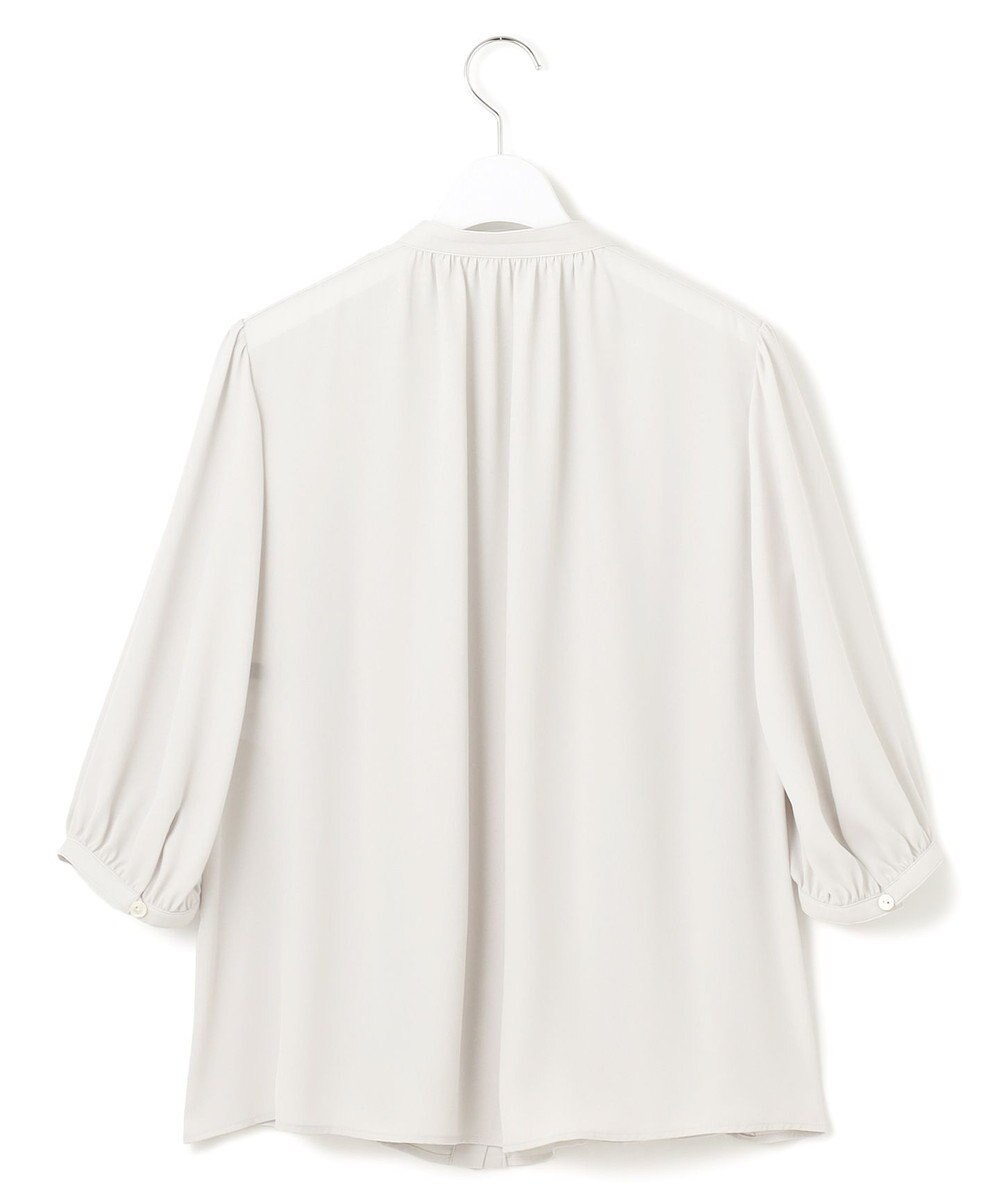 23区 L ライトバックサテンアムンゼン ギャザーブラウス 