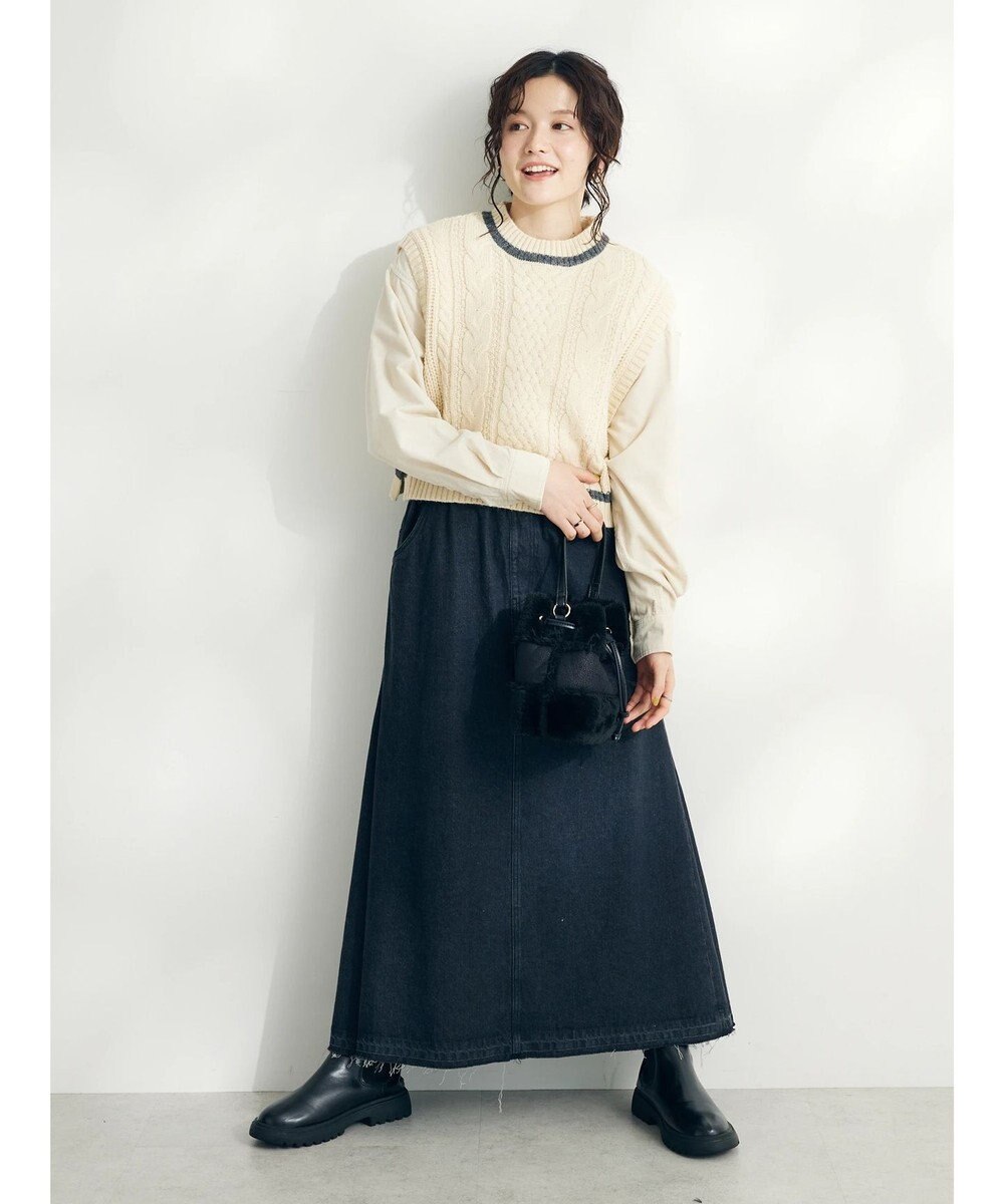 CRAFT STANDARD BOUTIQUE ２ＷＡＹケーブルニットベスト 