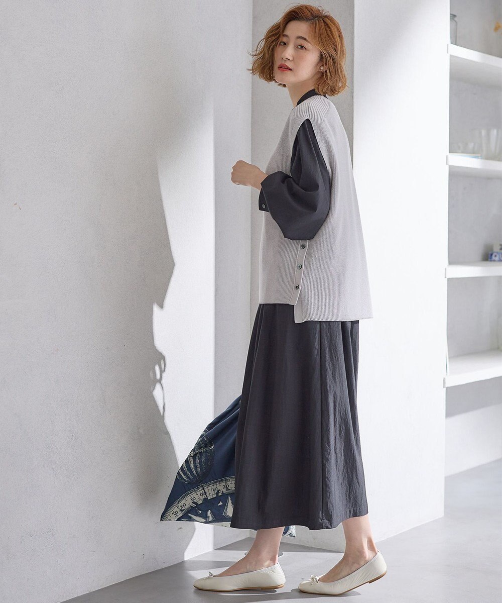 23区 【新色追加/洗える】ヴィンテージライトタフタ ブザム ワンピース 