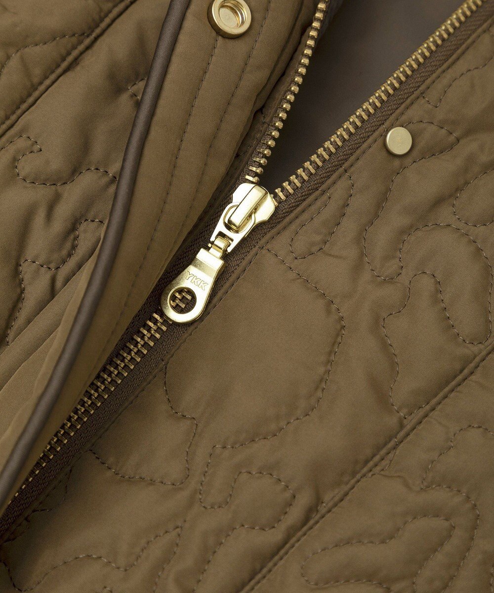 YECCA VECCA ニュアンス柄キルティングブルゾン 