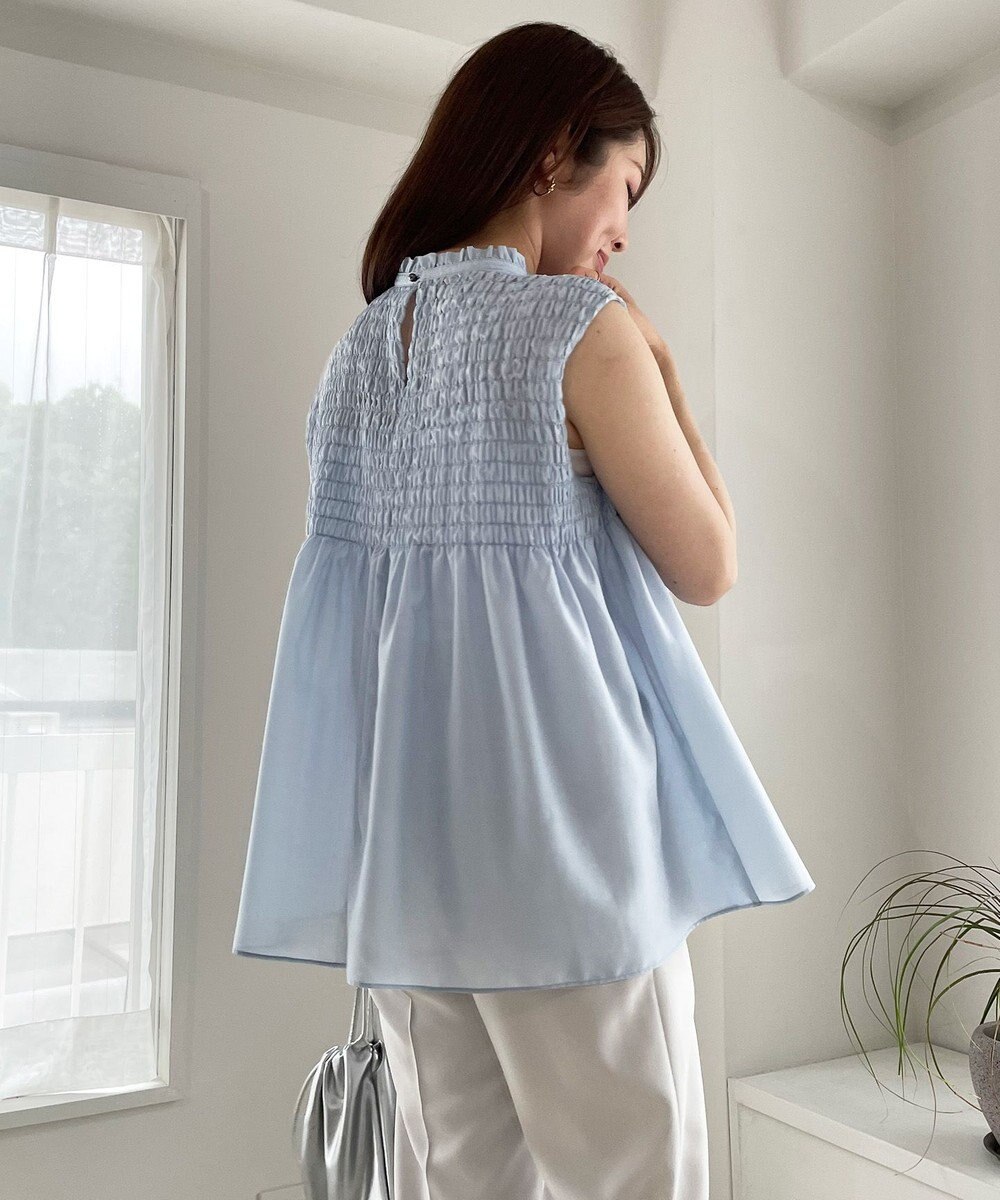 UNFILO 【WEB限定】シアーシャーリングブラウス 