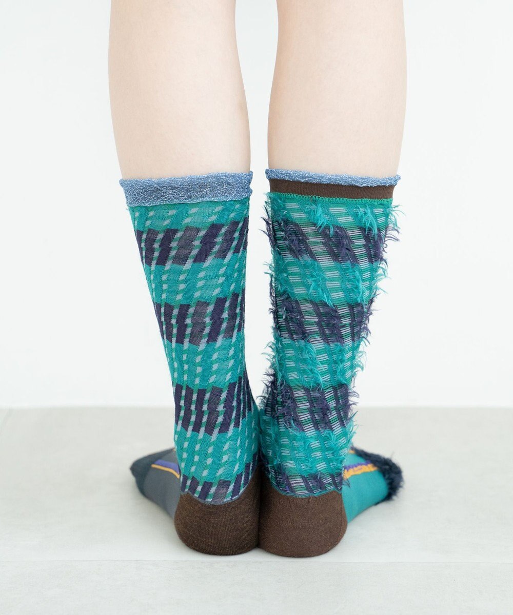 COQ ミケネコテイル リバーシブルファーソックス 