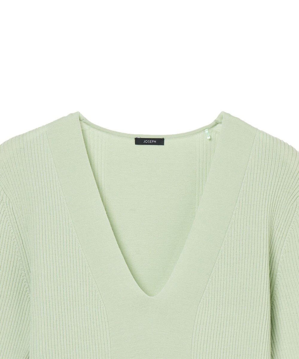 JOSEPH 【洗える】ファインリブメリノ　ショートスリーブニット 