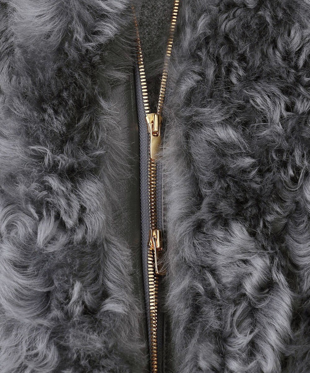 BEIGE， DANDEL / ミドル丈ムートンコート 