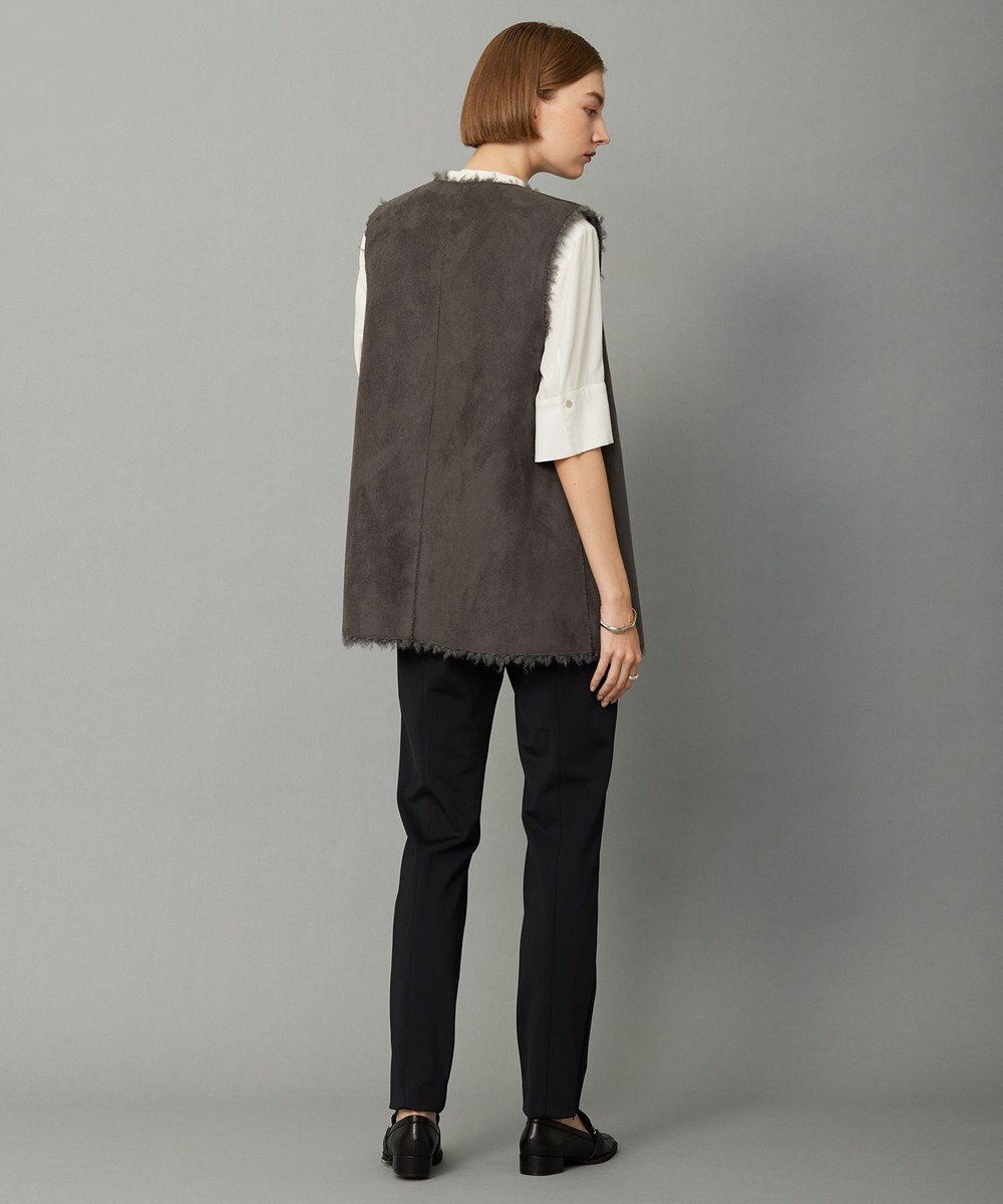 ICB 【リバーシブル着用可能】フェイクムートン ジレ 