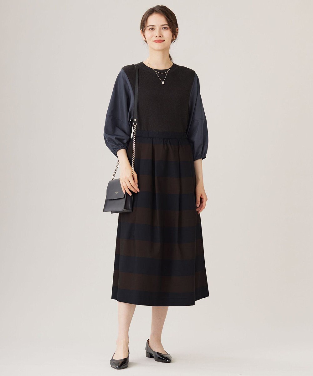 自由区 L 【カタログ掲載・洗える】スラブシャンタン スカート 