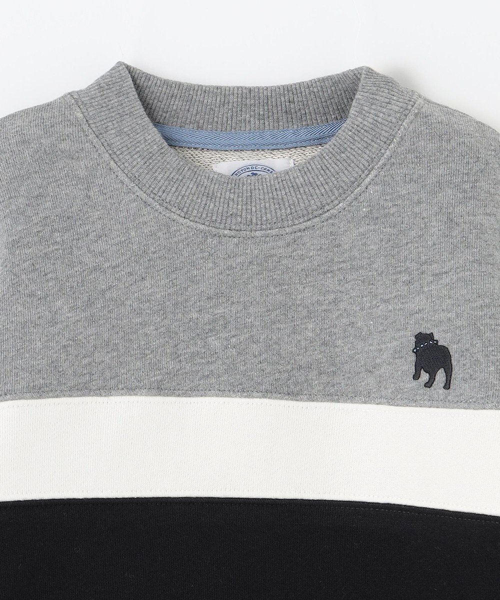 J.PRESS KIDS 【100-130cm】ブル刺繍 ブロッキングトレーナー 