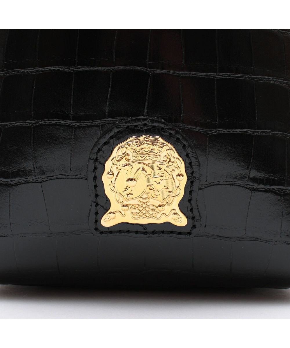 A.D.M.J. 【牛革】クロコ型押し ザ・ビーDカン付ミニトート 