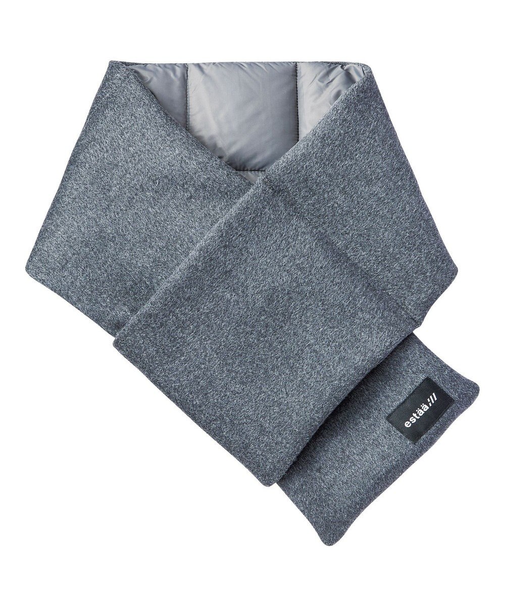 MOONBAT estaa ダウンマフラー 無地／手洗い可／ポケッタブル 