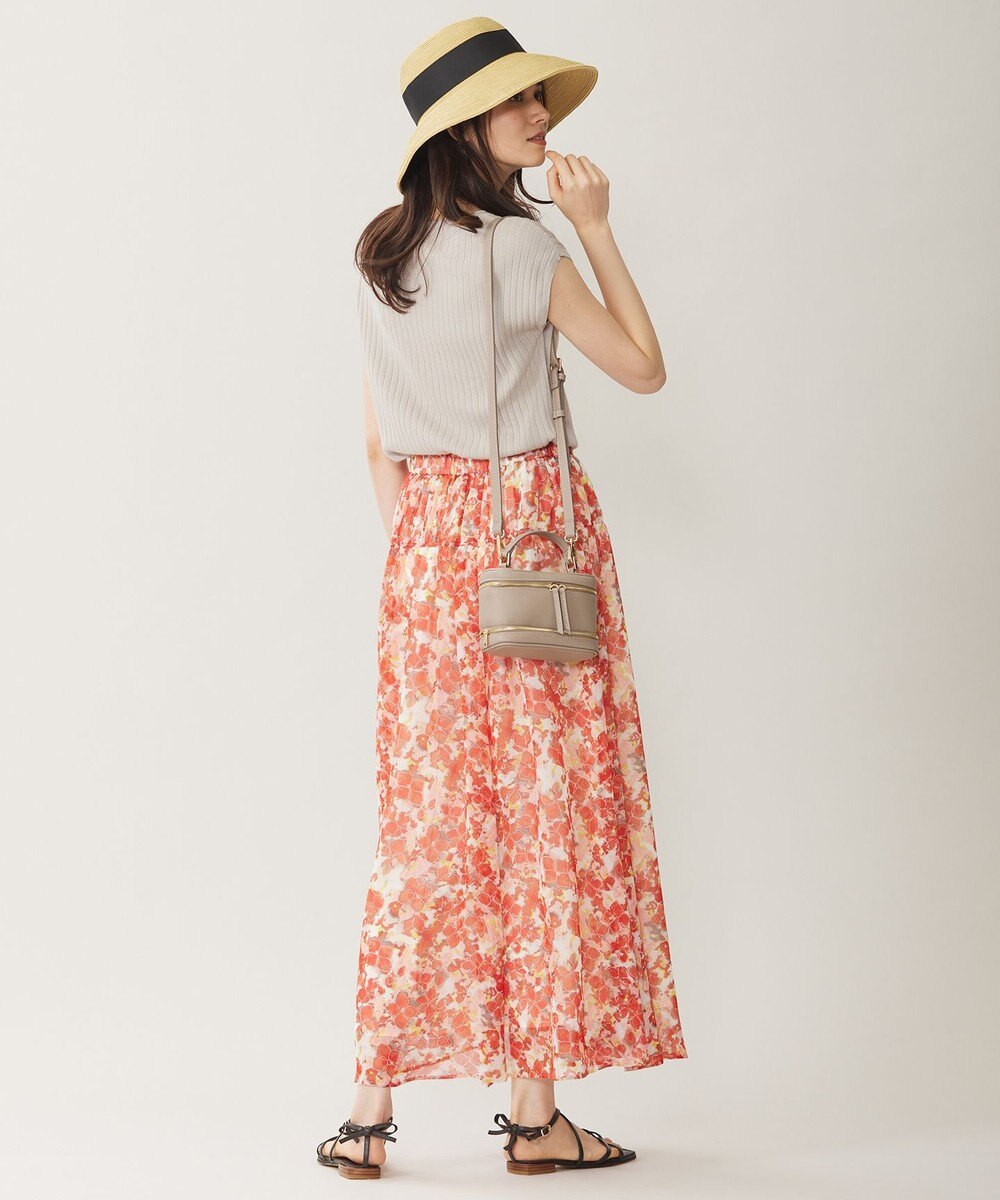 自由区 L 【アンサンブル対応・洗える】ハイツイストコットンアセテートフレンチスリーブ ニット 