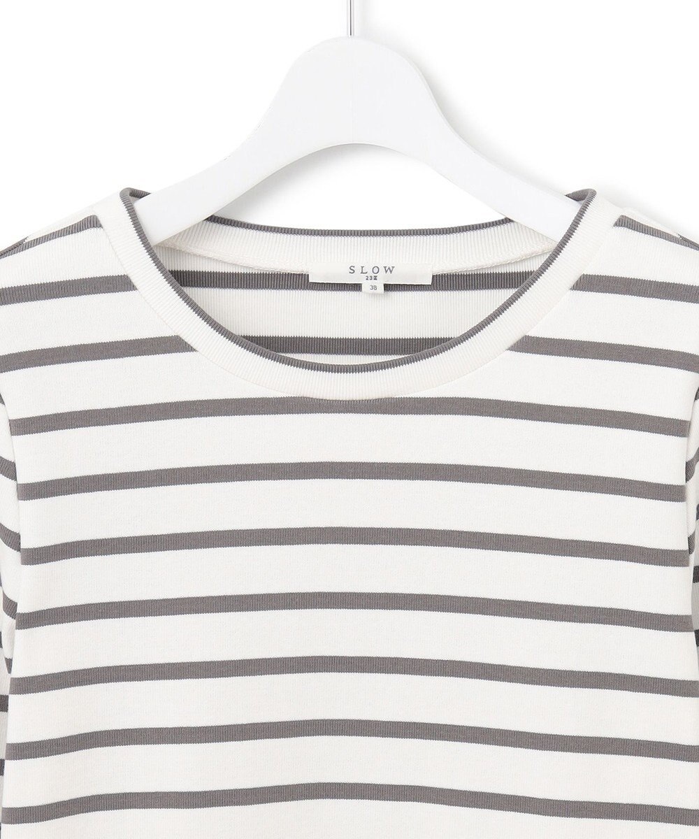 23区 【SLOW/一部店舗限定】ミドルフライスジャージー 長袖カットソー 