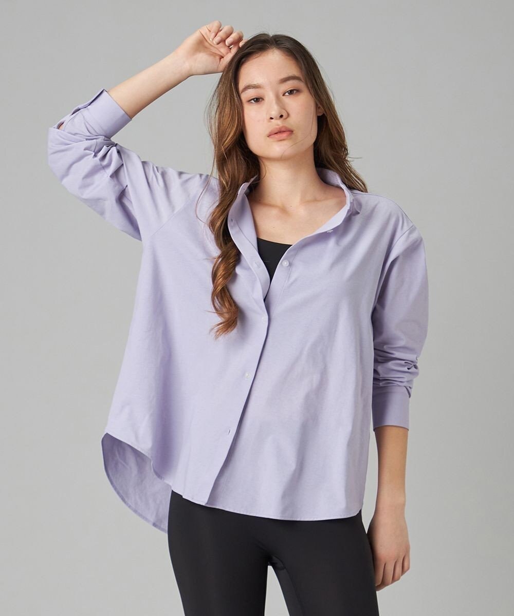 Chacott EasyCare+ノーカラーシャツ 