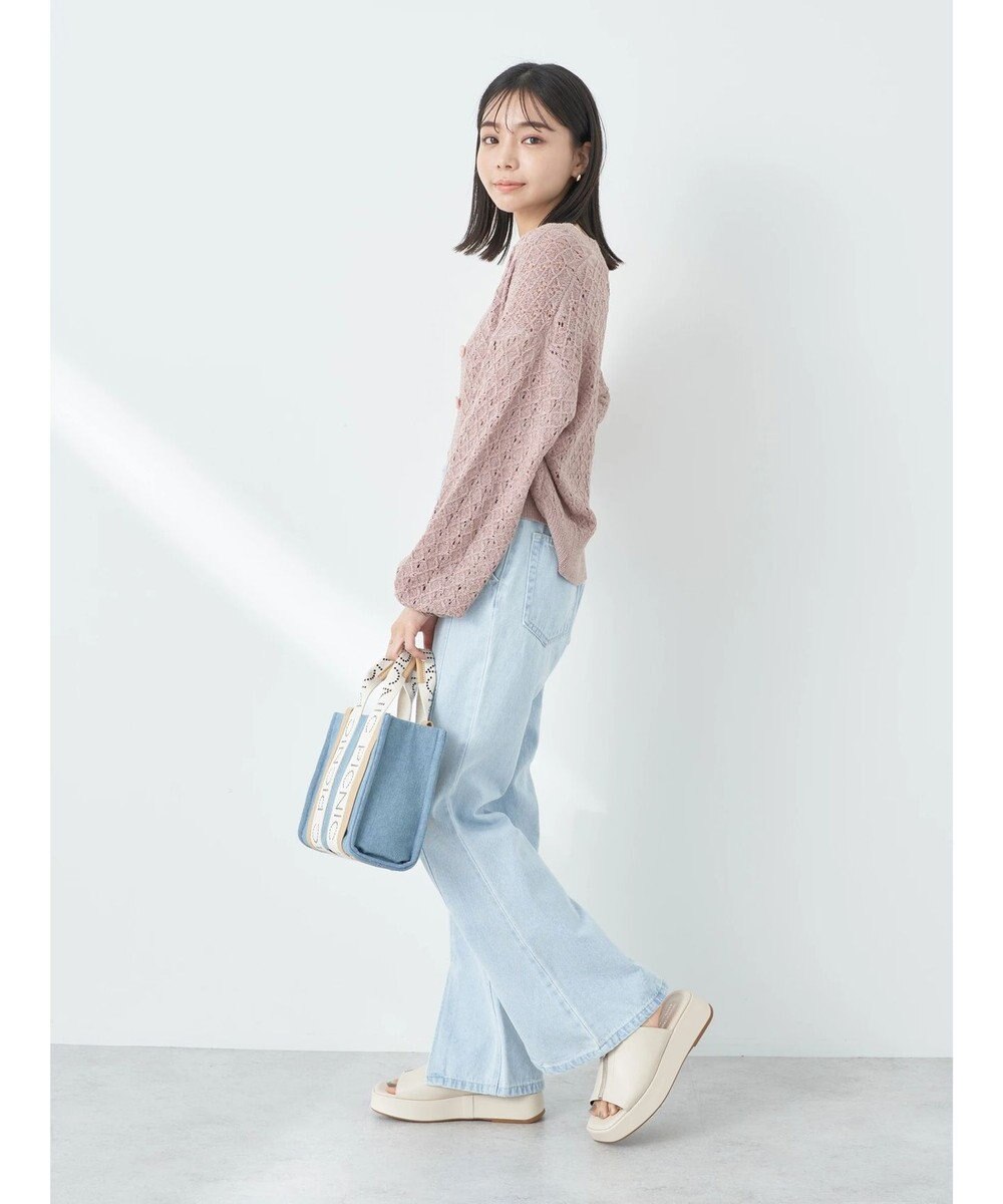 earth music&ecology センタースリットデニムパンツ 