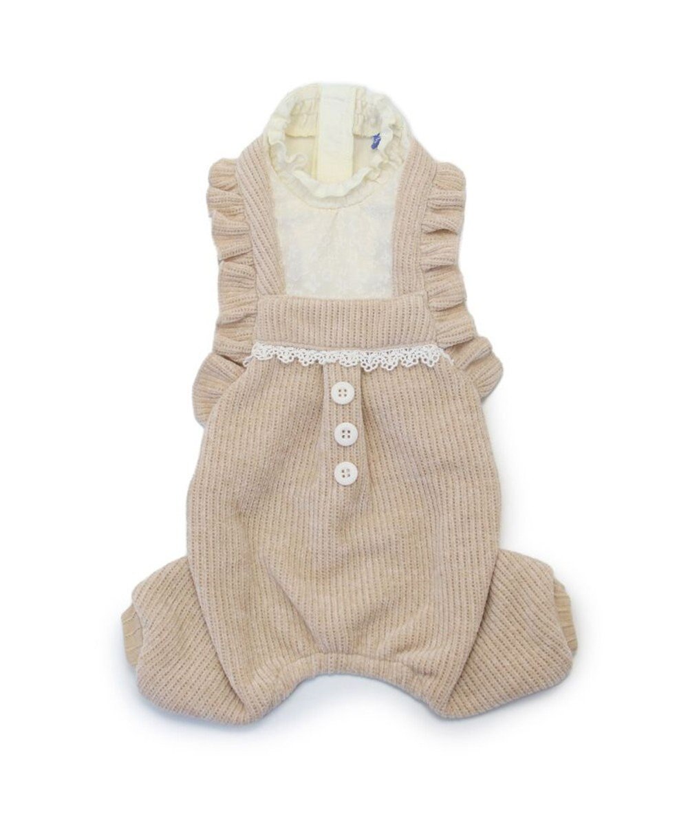 PET PARADISE ペットパラダイス ニット風パンツつなぎ 小型犬 