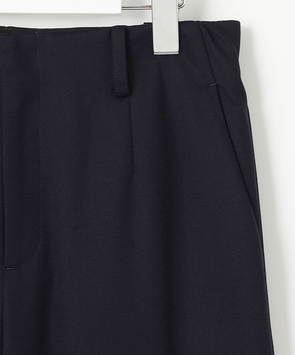 J.PRESS LADIES S 【セットアップ対応・洗える・抗菌防臭】T/Cポンチ セミワイド パンツ 