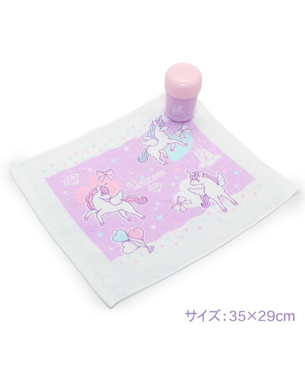 Mother garden マザーガーデン ユニコーン お絞りタオル＆ケース 《ハピネス柄》 日本製 