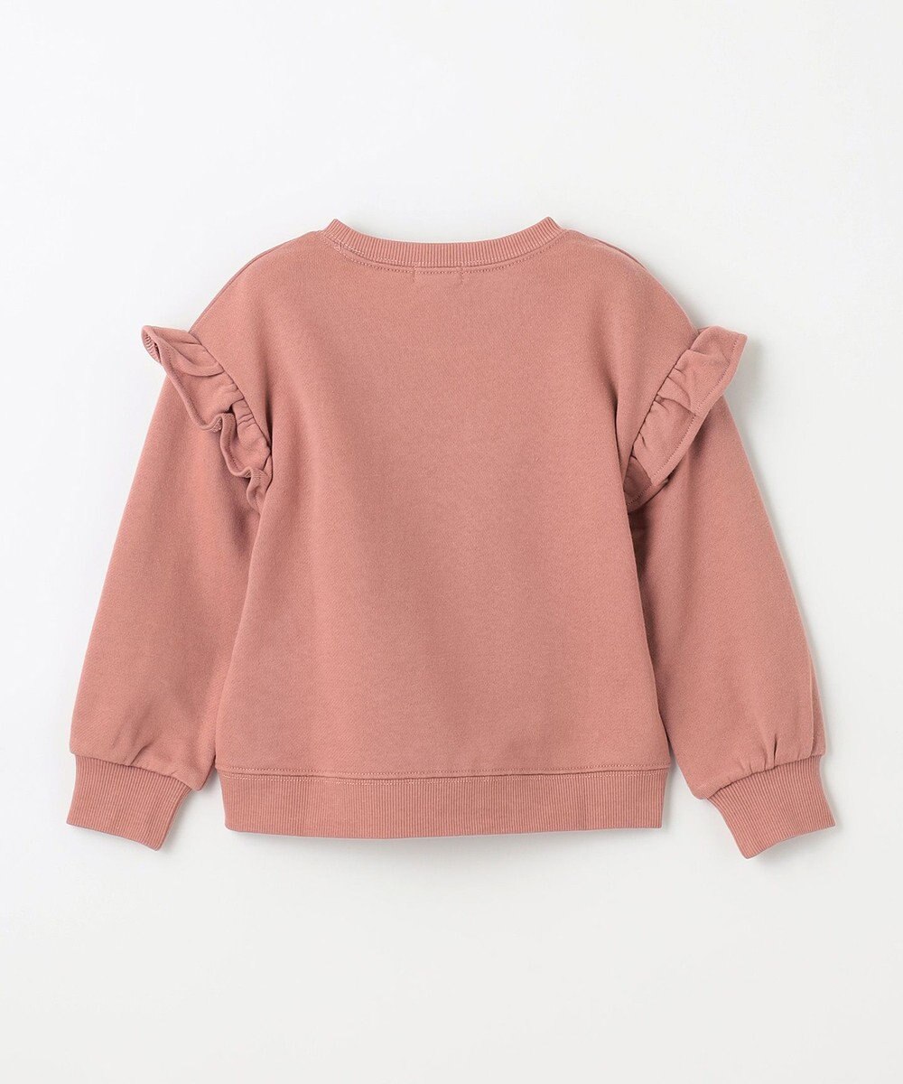 ANY KIDS 袖フリル ロゴ トレーナー 