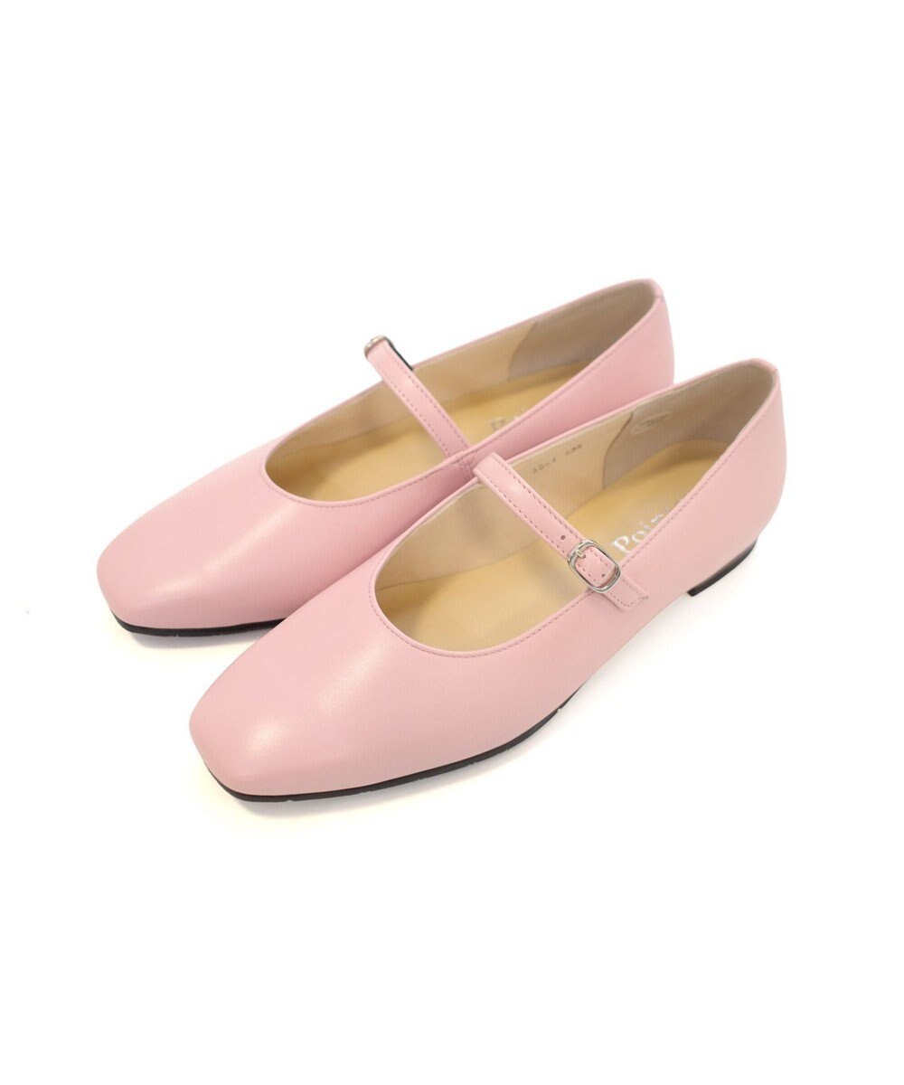 Pointer 日本製 本革ストラップ付きパンプス 