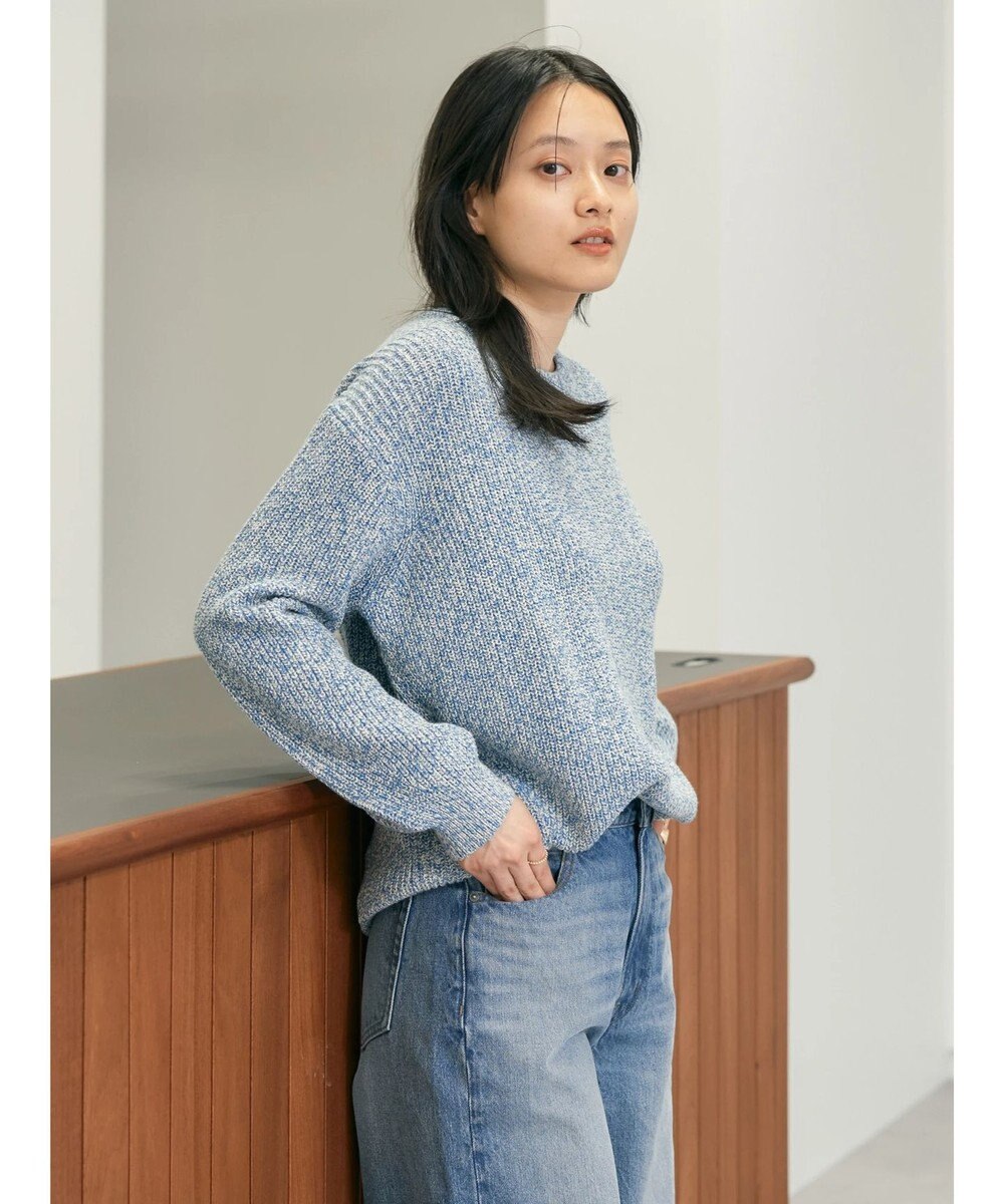 AMERICAN HOLIC 片畦クルーネックニットプルオーバー 