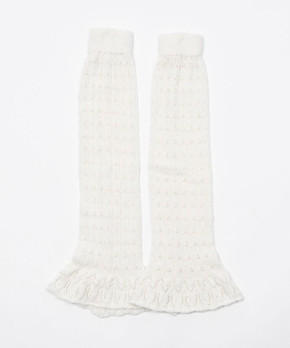 WEGO 透かし編みフリルレッグカバー 