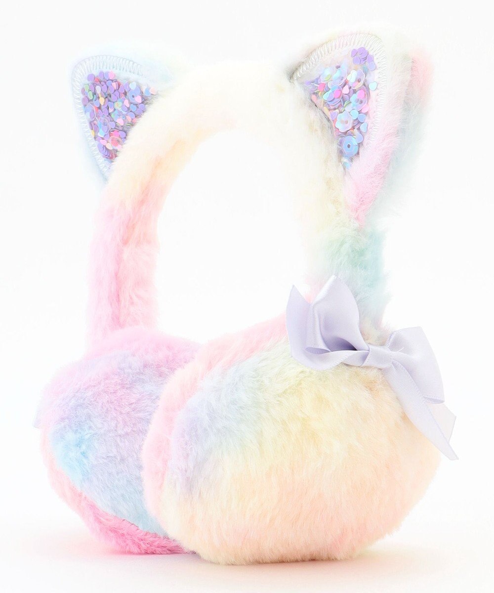 ANY KIDS ふわふわネコミミイヤーマフ 