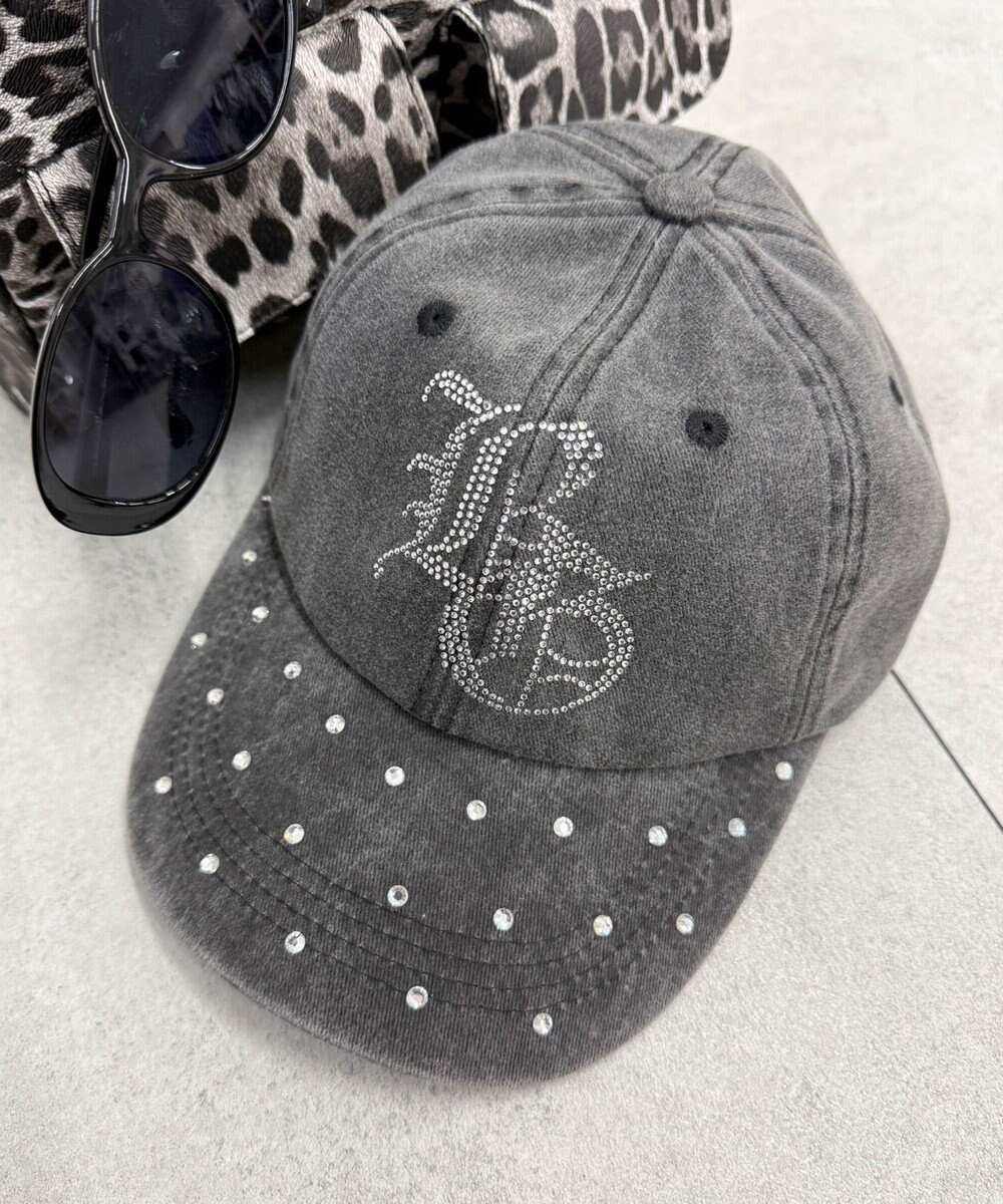 WEGO ロゴラインストーンキャップ 