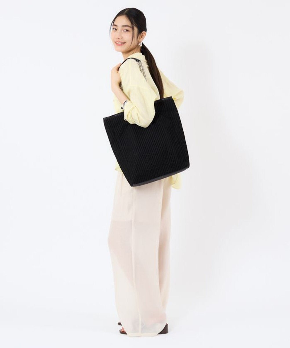 LeSportsac CHAIN CROCHET N/S TOTE/ブラッククロシェ 