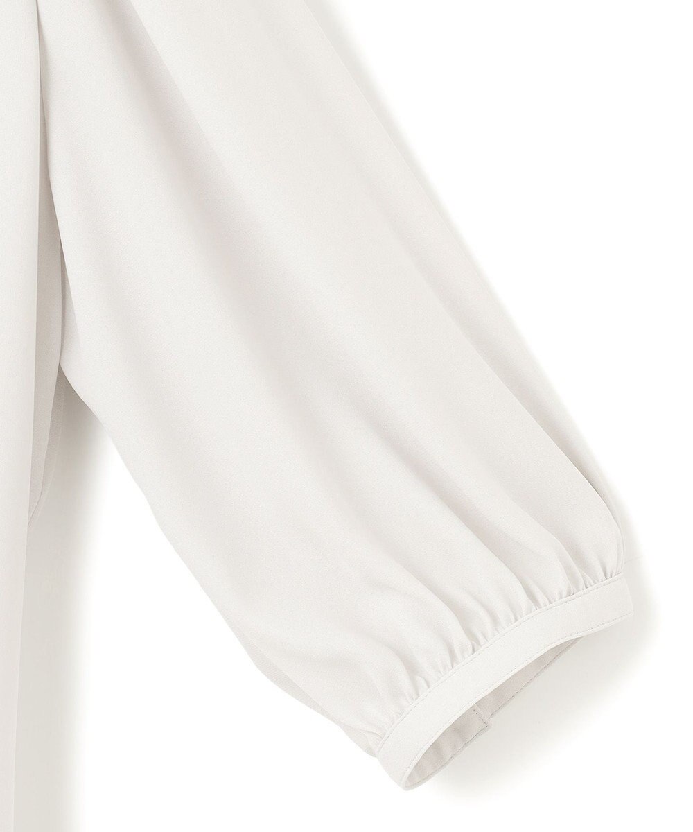 23区 L ライトバックサテンアムンゼン ギャザーブラウス 