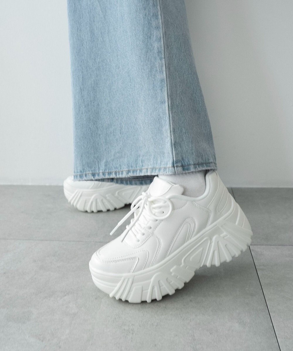 WEGO ボリュームレースアップスニーカー 