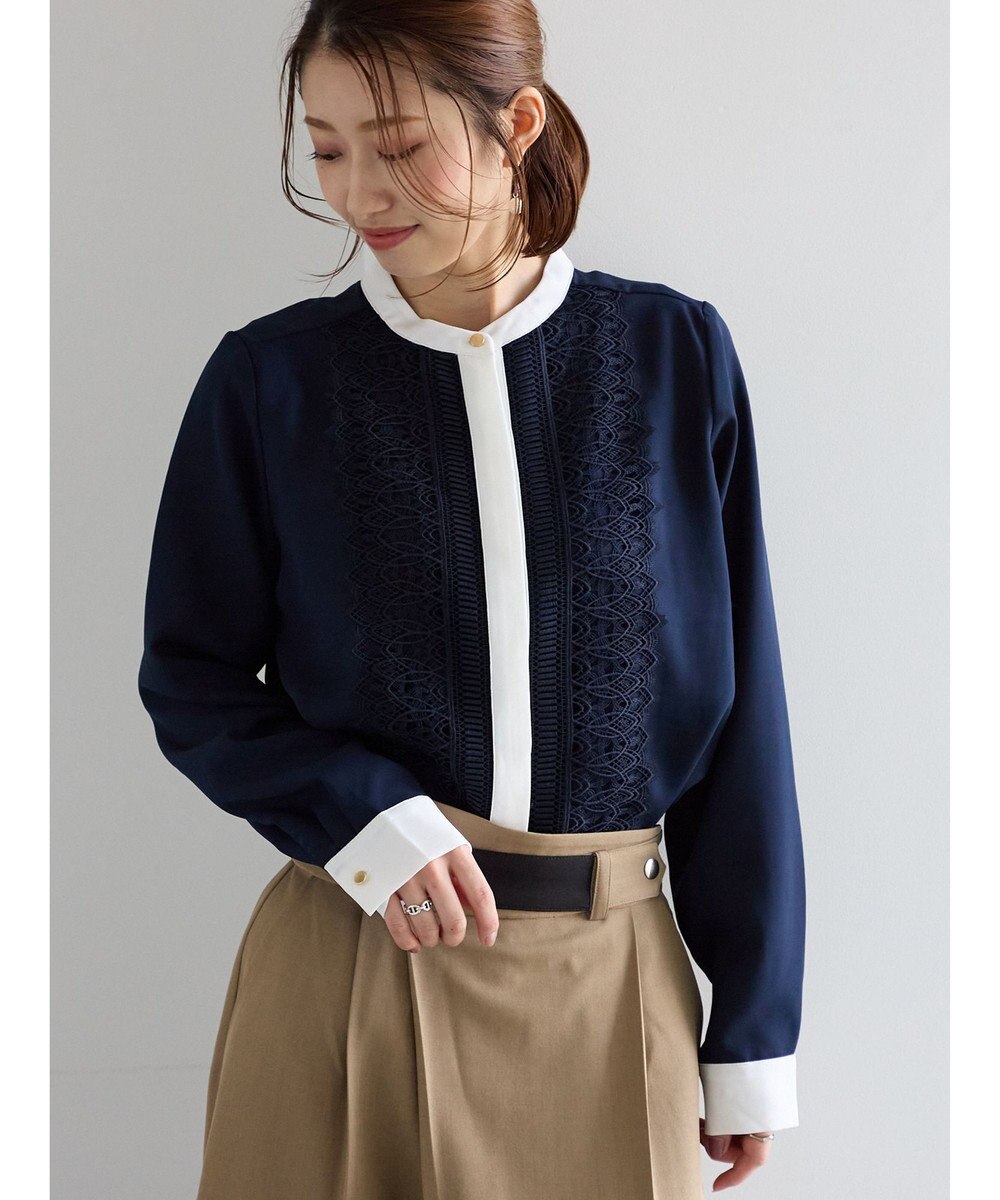 Te chichi フロントレースブラウス 