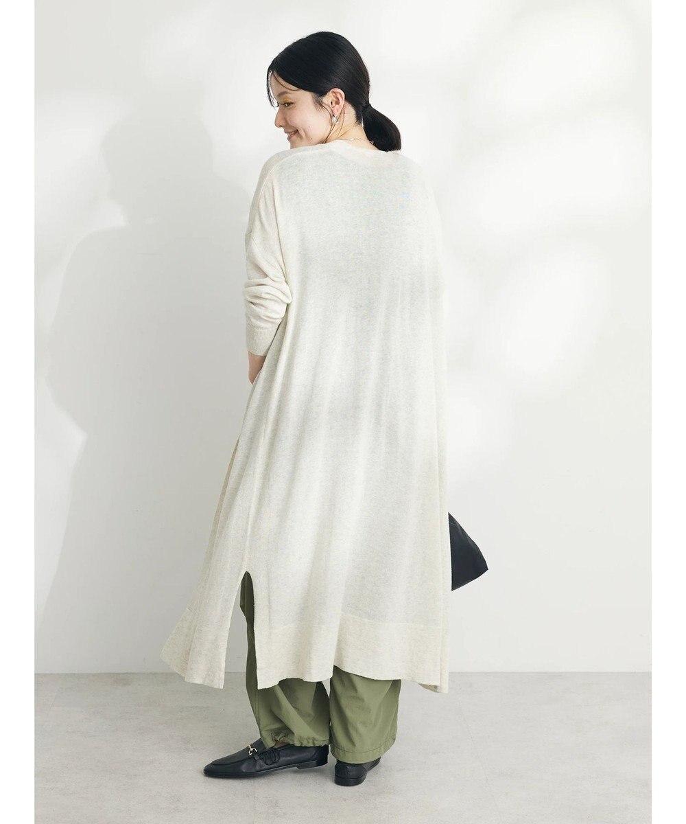 CRAFT STANDARD BOUTIQUE 裾スリットロングニットカーディガン 