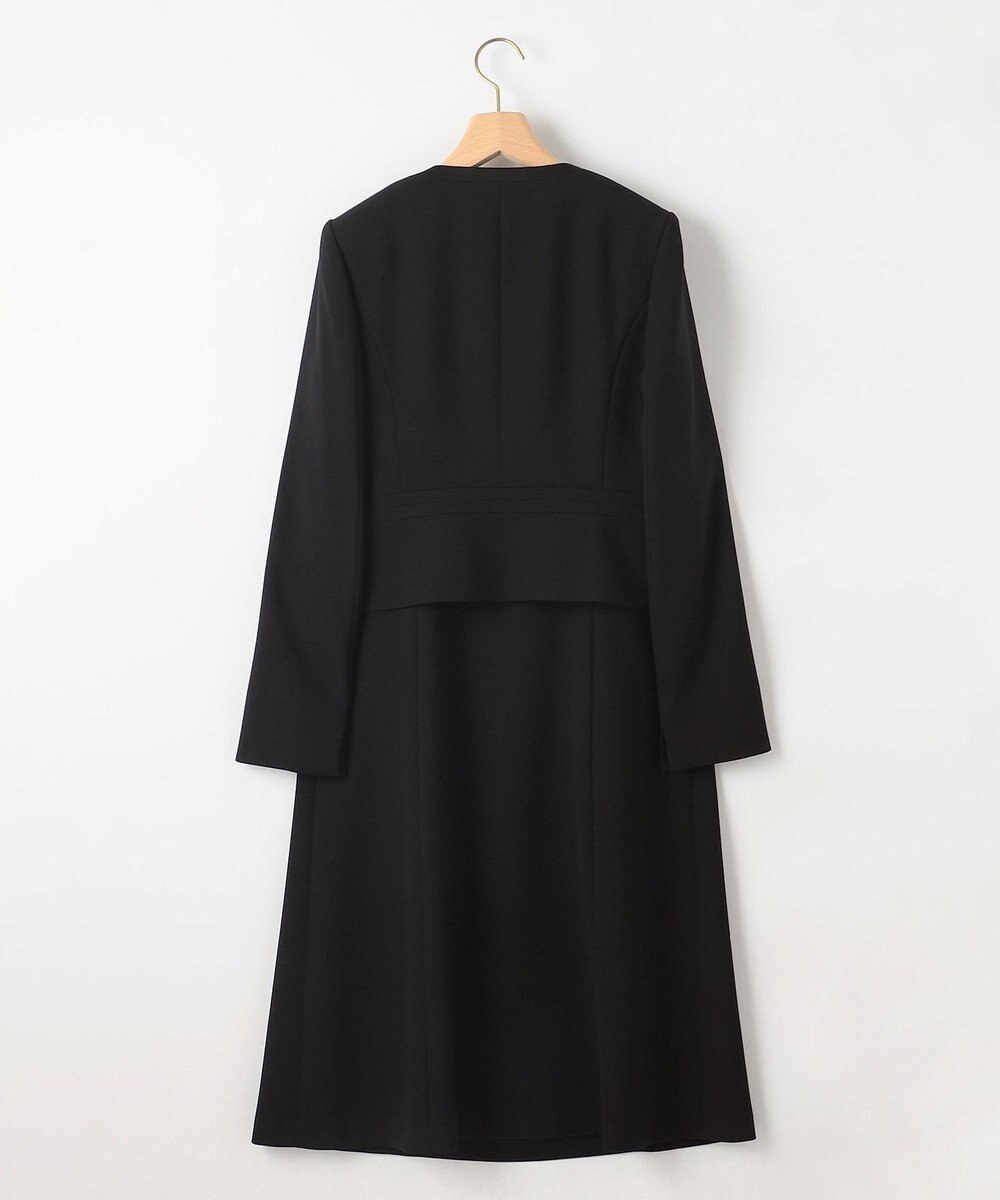 組曲 NOIR 【洗える】ウォッシャブルストレッチバーズアイ　ジャケット＋ワンピース 
