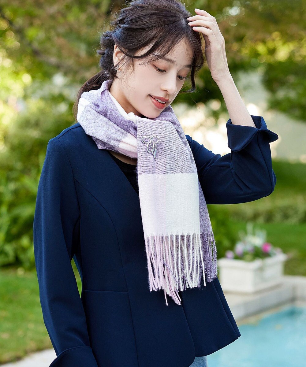 Tiaclasse 大判チェックマフラー 