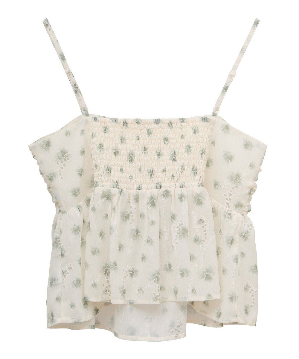 earth music&ecology 花柄ギャザーキャミビスチェ 