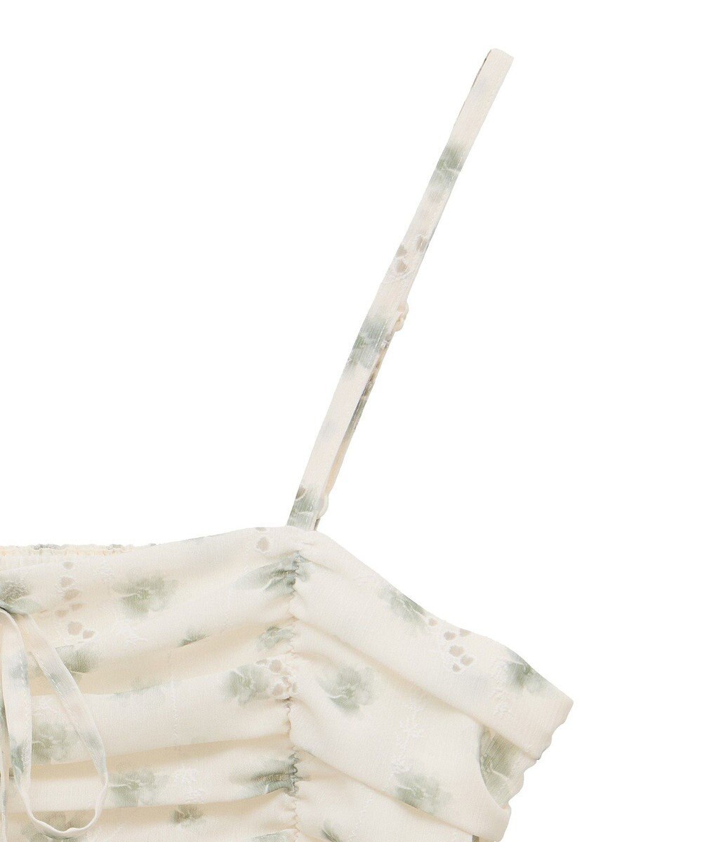 earth music&ecology 花柄ギャザーキャミビスチェ 