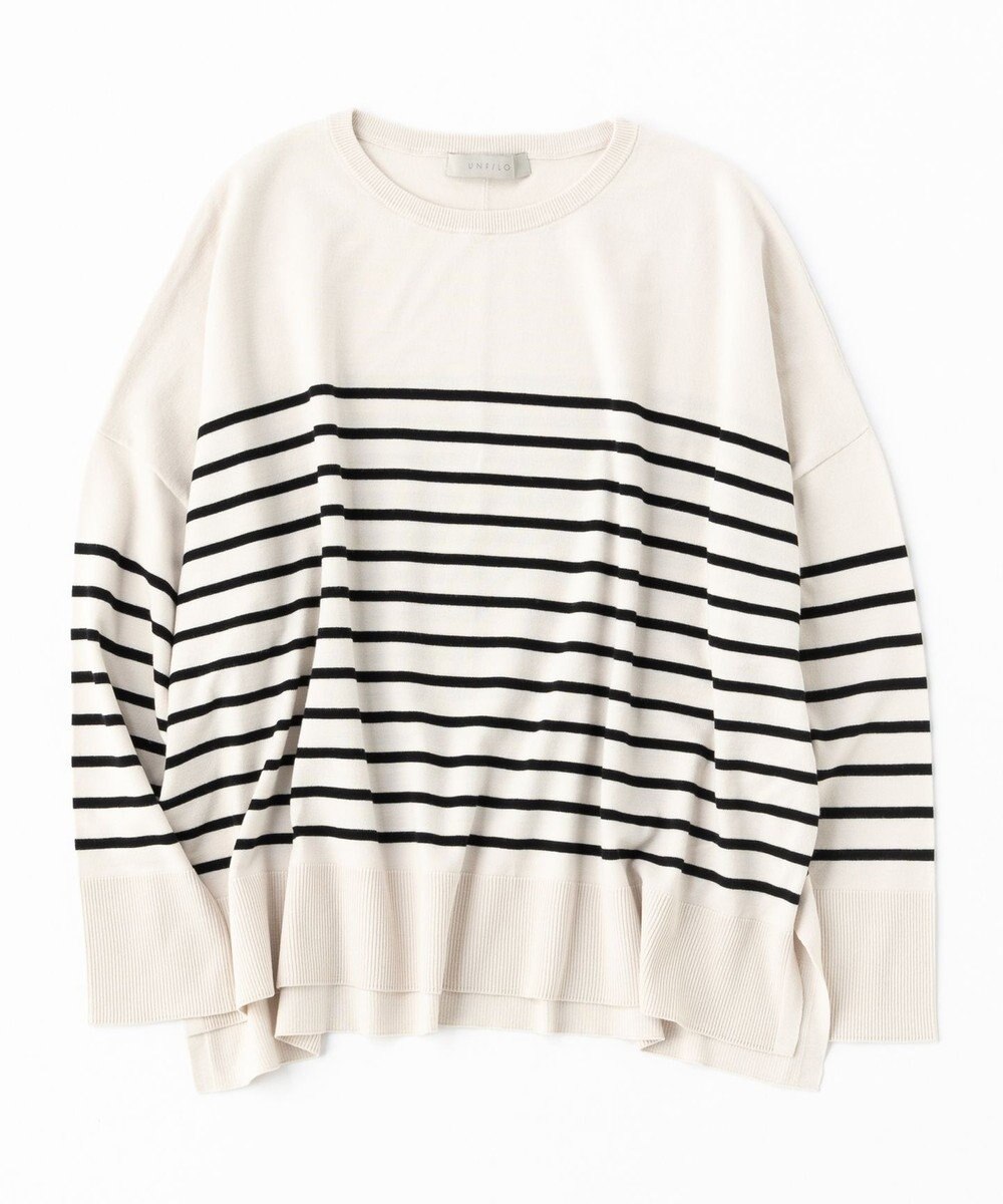 UNFILO 【洗える/抗菌防臭】マイビューティー クロップド丈ニット 