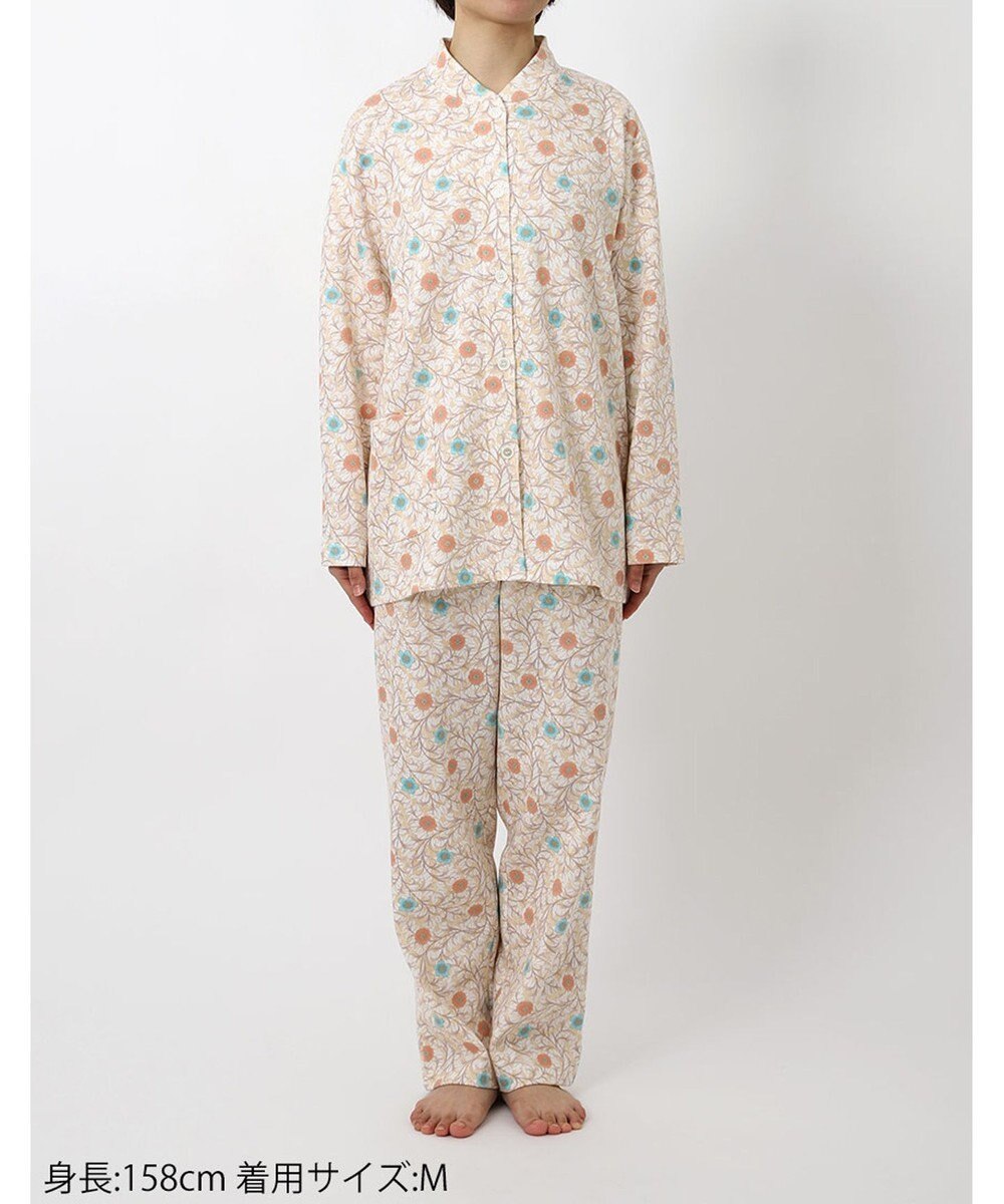 Wing パジャマ 長袖 長ズボン 綿混(本体) あったか レディース EP6013 ウイング／ワコール 