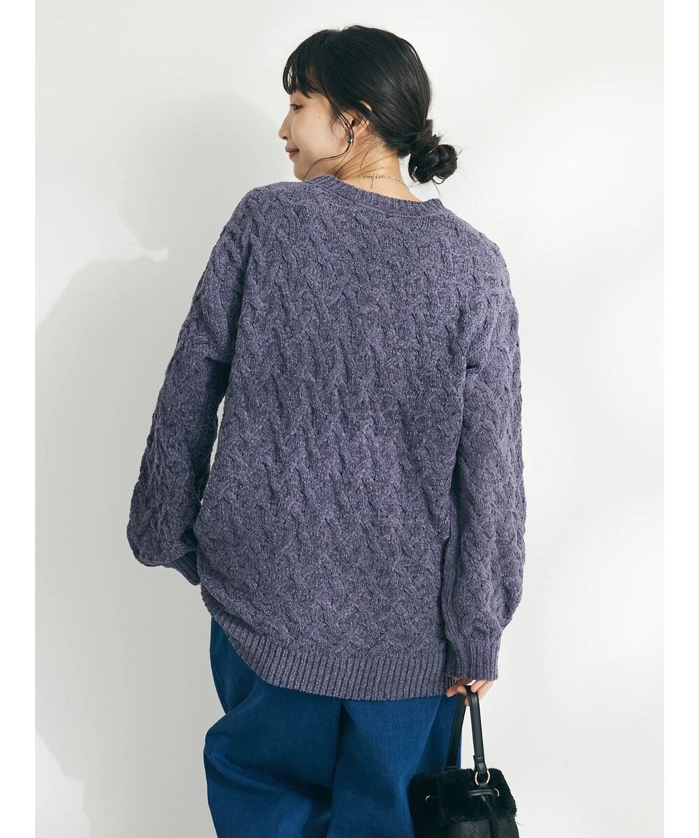 CRAFT STANDARD BOUTIQUE 洗えるモールケーブルニットチュニック 