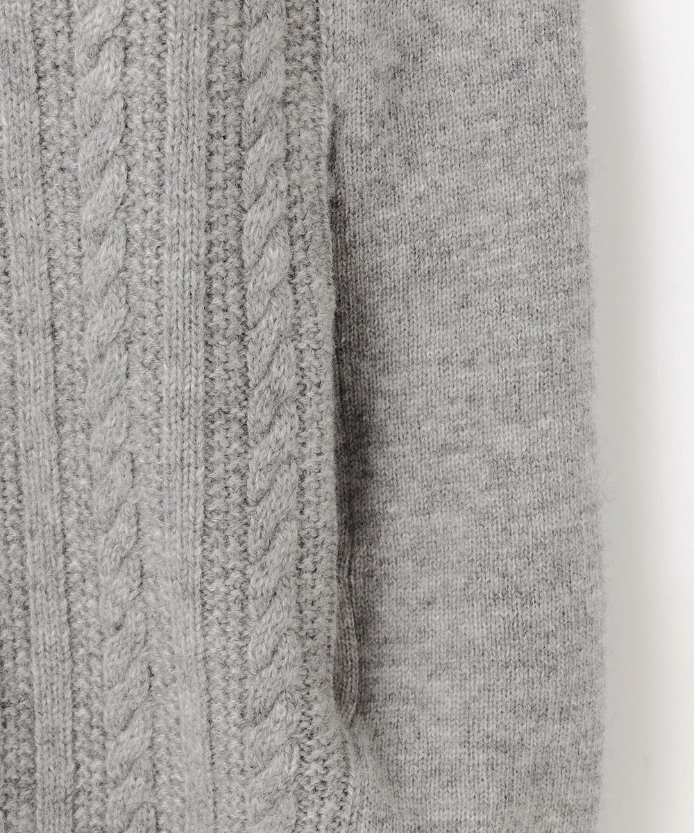 JOSEPH ABBOUD 【洗える・カシミヤブレンド】カシミヤブレンド ハイネック ジップ  カーディガン 