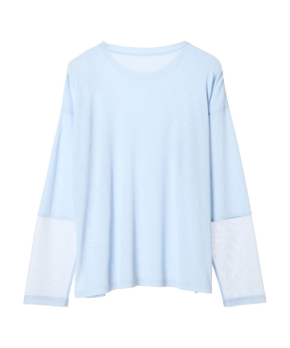 Green Parks 袖チュールドッキングプルオーバー 