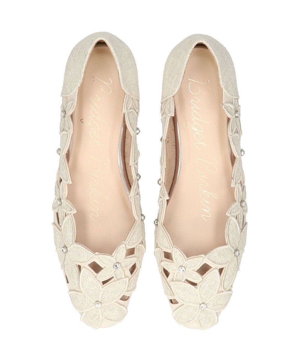 Bridget Birkin 【Bridget Birkin】フラワーカットワークラメパンプス 