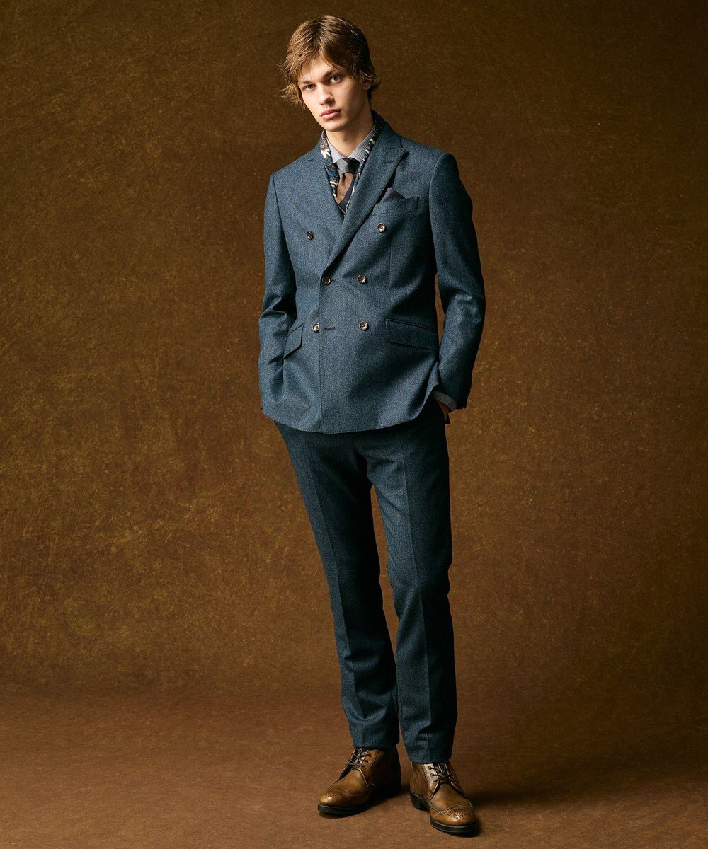 JOSEPH ABBOUD 【イタリア老舗Holliday&Brown社製】ペイズリープリント ストール 